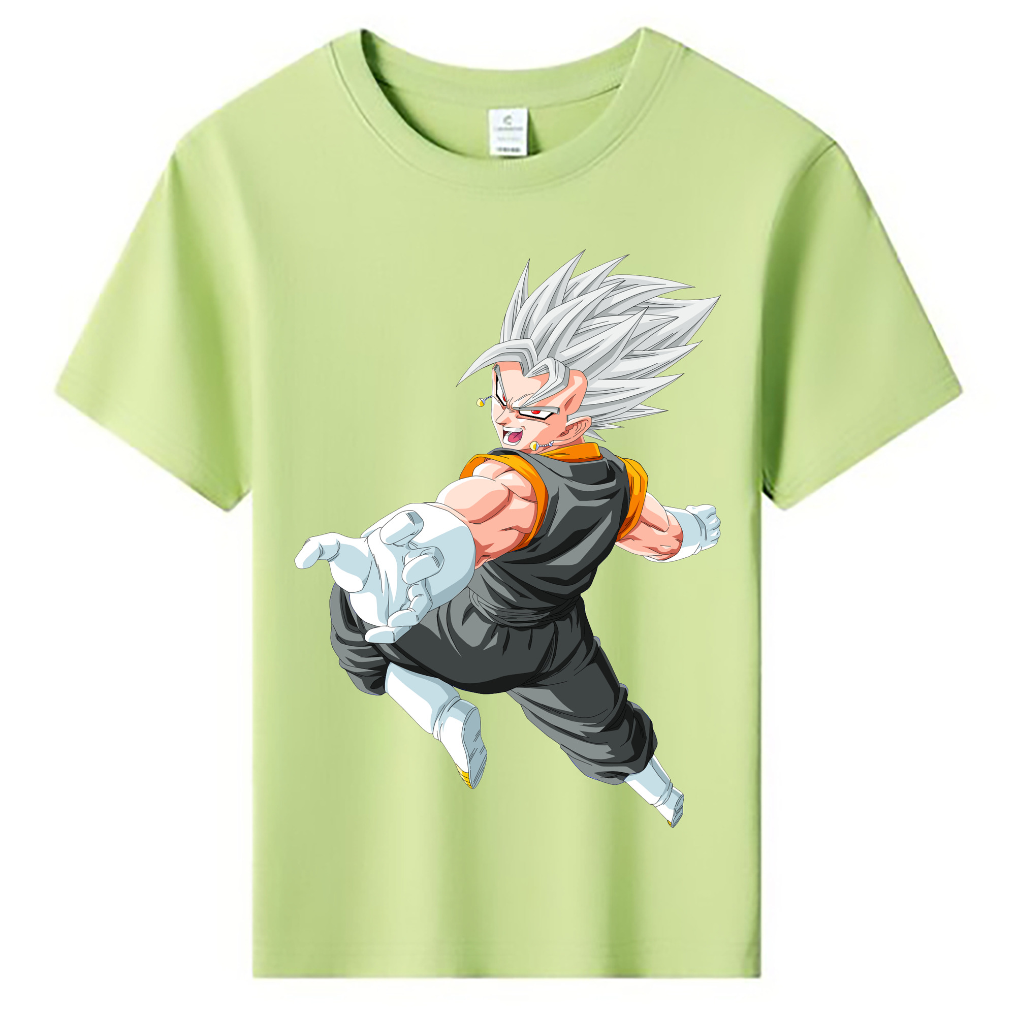 （画像用） ドラゴンボール ベジータ四世（Bejīta Yonsei）DRAGON BALL Vegeta IV 綿100％キッズTシャツ（フロントプリント）